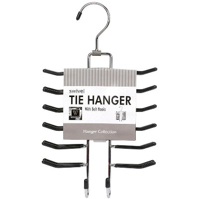 Image of Whitmor 6-1/2 in. H X 1-3/16 in. W X 11-9/16 in. L Chrome Sliding Tie Rack