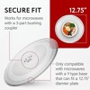 Impresa 12.75" Microwave Glass Plate / Microwave Glass Turntable Plate Replacement - 4 of 4