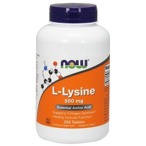 Lysine 500mg by Now Foods  -  250 Tablet - 1 of 2