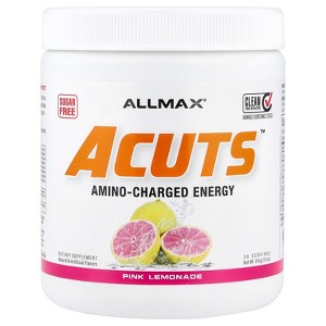 ALLMAX A:CUTS Amino-Charged Energy Drink, Pink Lemonade - 210 g - with Caffeine, Green Coffee Extract, L-Carnitine & 2000 mg of Taurine - Sugar & - 1 of 4