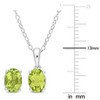 EVERLY JEWELRY | Sterling Silver Created Gemstone and Multiple Gemstones 2-Piece Set of Pendant with Chain and Earrings. - 2 of 3