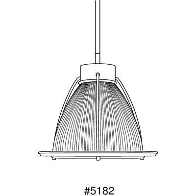 Coastal Nickel Mini-Pendant with Clear Prismatic Glass Shade