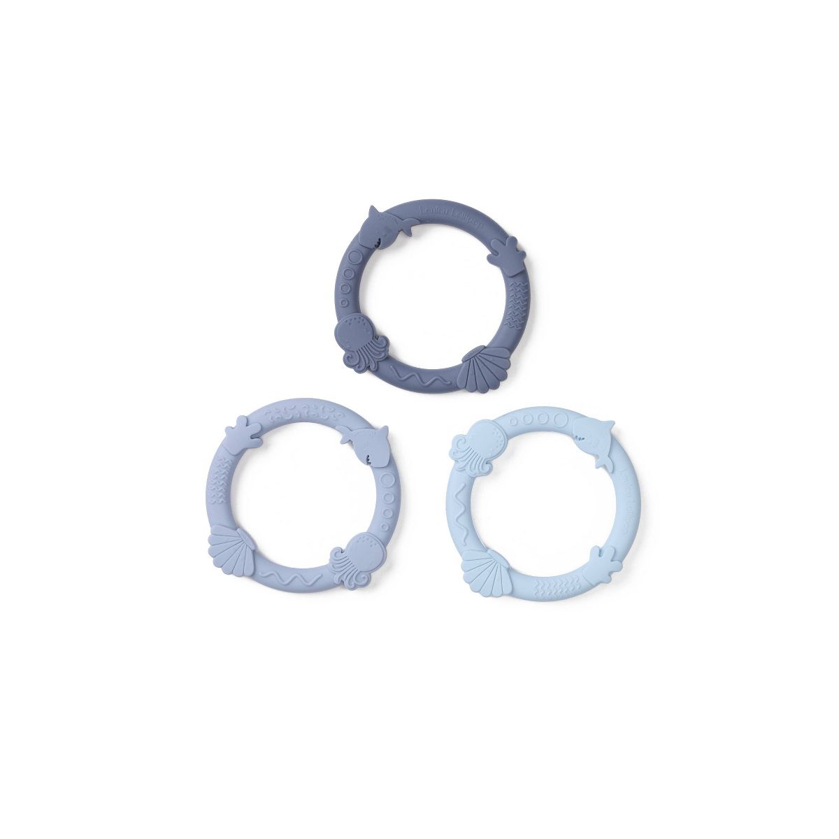 Loulou Lollipop Silicone Wild Teething Ring Soother Set - 3pc