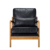 DOMETOUR 25.4" Accent Chair Armchair Decorative Chair for Living Room, Bedroom, Office - 3 of 4