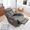 36.00"Electric Power Lift Recliner Chair for Elderly, PU Recliner Chair for Seniors, Home Theater Seating,Living Room Chair (Black PU) - 2 of 4
