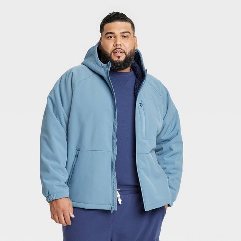 Men's Big High Pile Fleece Lined Jacket - All In Motion™ Blue 2XL