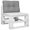 vidaXL Pallet Cushion Gray 23.6"x15.7"x4.7" Fabric - 3 of 4