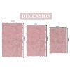 Bell Flower Collection Tufted Bath Rugs, Extra Soft and Absorbent, Non-Slip Bath Mats, Machine Washable Bath Mats, and Tub, 3 Piece Set, Pink - 3 of 4