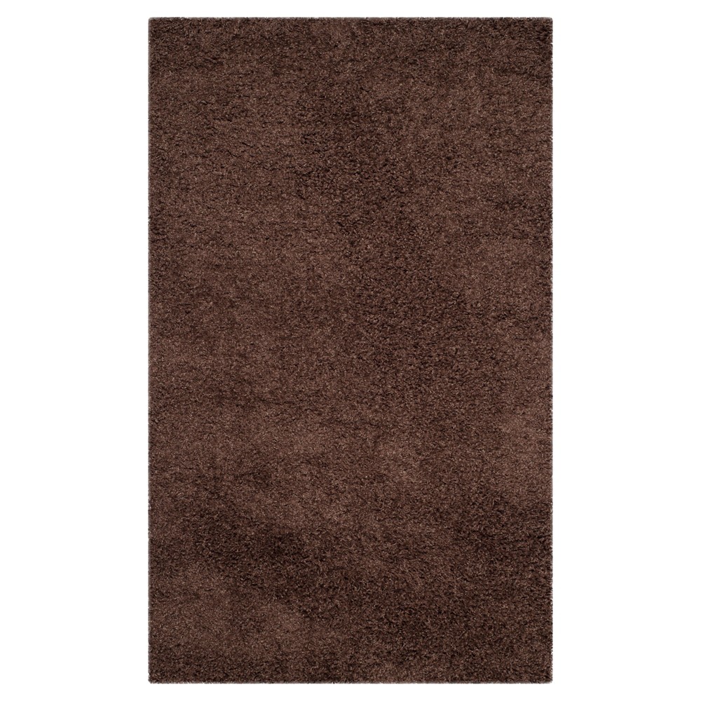 4'x6' Rayan Solid Loomed Area Rug Brown - Safavieh