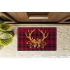 Kate Aurora Christmas Reindeer Bristled Outdoor Welcome Mat - 18"x30" - 2 of 3