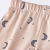 Toddler 2pc Short Sleeve Smooth Jersey Stars and Moon Pajama Set - Cloud Island™ Brown - 4 of 4