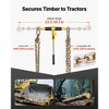 VEVOR Ratchet Chain Binder, 5/16 in x 10 ft G80 Chains, 8000 lbs Working Load of Ratchet Load Binder, Tie Down Hauling Chain Binders,Gold - 4 of 4