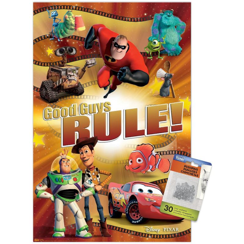 Trends International Disney Pixar - Best of Pixar - Good Guys Rule! Unframed Wall Poster Prints, 1 of 7