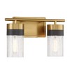 Savoy House Brickell 2 - Light Vanity in  Warm Brass - 2 of 3