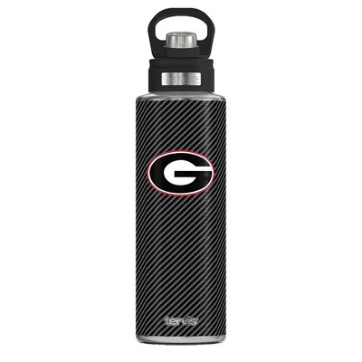 NCAA Georgia Bulldogs Carbon Fiber Wide Mouth Water Bottle - 40oz