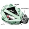 MaseiKar Small Size Gym Bag for Women and Men, Workout Bag for Sports and Weekend Getaway, Waterproof Travel Duffel Bag with Wet Clothes Compartments - 3 of 4