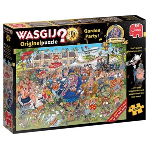 Jumbo Toys 2 x 1,000 Piece Jigsaw Puzzles: Original 40: 25th Anniversary Garden Party - 27" x 19" - 1 of 2