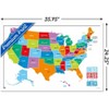 Trends International Map - United States Of America 2022 Framed Wall Poster Prints - 3 of 4