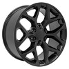 OE Wheels CV98B 20 Inch Rim Fits Silverado 1500 Snowflake Style 6x139.7 20x9 Satin Black - Hollander 5668 (1) - 3 of 4