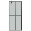 VidaXL Walk-in Shower Screen 35.4 in.x76.8 in. Dark Tempered Glass - 3 of 4