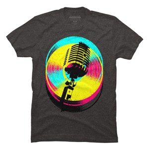 Men's Design By Humans Colors and Records By clingcling T-Shirt - 1 of 4