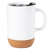 Gibson Home Modani 2 Piece 16.5 Ounce Stoneware Mug Set with Lid and Cork Base - 3 of 4