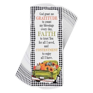 Dicksons BKM-BC91 Grant Me Gratitude Black and Green 2.5 x 6 Inch Paper Place Keeper Bookmark Pack of 12 - 1 of 2