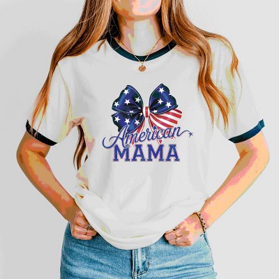 Simply Sage Market American Mama Coquette Ringer Tee