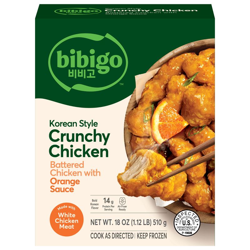 Bibigo Frozen Korean Style Crunchy Chicken with Orange Sauce - 18oz, 1 of 16