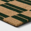 1'4"x2'4" Blocks Rectangular Outdoor Door Mat Green - Room Essentials™: Coir Material, Shake Clean, Medium Pile - image 3 of 4