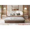 Twin/Twin XL/Full/Queen/Super King/California King Size Wood Platform Bed Frame, Wooden Bed Frame w/ Wood Slat Support No Box Spring Needed - 2 of 4