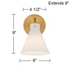 Possini Euro Design Possini Euro Cielo 9" High Warm Brass Wall Sconce Set of 2 - 4 of 4
