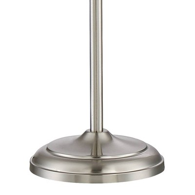 Ellery Brushed Nickel Torchiere Floor Lamp with Adjustable Side Lights