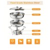 Coucheta NSF Certified Chafing Dish Set - Stainless Steel Food Warmers Complete with Lid Holder, Serving Utensils for Catering & Events - 2 of 4