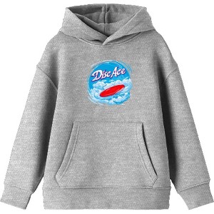"Disc Ace" Frisbee Disc Youth Long Sleeve Hoodie - 1 of 2