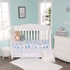 Everyday Kids 2-Pack Boys Fitted Crib Sheets, 100% Jersey Cotton, Celestial Blue Stars & White with Blue Gray Clouds, Fits Standard Crib Mattress - 3 of 4