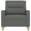 vidaXL Sofa Chair Dark gray Fabric (100% polyester), metal, textilene - 2 of 4