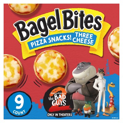 Bagel Bites Three Cheese Mini Pizza Bagel Frozen Snacks - 7oz/9ct