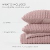 Seersucker Textured Comforter Set, All-Season Down Alternative – Ultra Soft & Lightweight – 3-Piece Set - Becky Cameron - 4 of 4