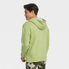 Men's Cotton Fleece Hooded Sweatshirt - All In Motion™ Arch Green L : Target
