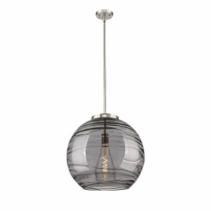 Athens Deco Swirl - 1 Light Pendant In Industrial Style-19.5 Inches Tall and 17.88 Inches Wide - 1 of 1