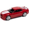 2010 Chevrolet Camaro RS/SS Victory Red with White Stripes "Modern Muscle" Series 1/64 Diecast Model Car by Auto World - 2 of 4