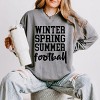 Simply Sage Market Winter Spring Summer Football Lightweight Garment Dyed Sweatshirt - 2 of 3