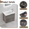 Bencmate Bathroom Storage Cabinets, 22 Inch Bathroom Vanity with Sink, Floating Bathroom Vanity ith Soft Close Door, Small Bathroom Vanity with Matte - 4 of 4
