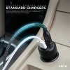 iHome Dual Port Car Charger + 3Ft USB C Cable, Fast iPhone/Samsung Charger, Compact & Lightweight Design - 3 of 4