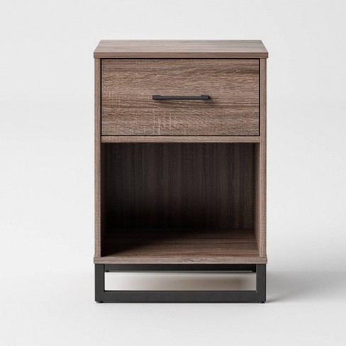 Gray nightstand store with drawers