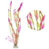 Unique Bargains Plastic Artificial Water Plants Aquarium Decorations Grass Pink 12.2" Height 5 Pcs - 3 of 4