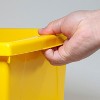 Storex 4 Gallon Storage Bin with Lid, Yellow - 4 of 4