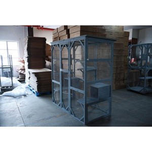 Outdoor Cat Enclosure Large Cat Playpen for Multiple Cats, Weather-Ready Catio with Lockable Wheels & Easy Assembly,Big - 1 of 1