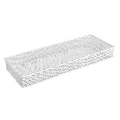 YBM Home White Mesh Drawer and Desk Organizer Tray